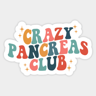 crazy pancreas club Sticker